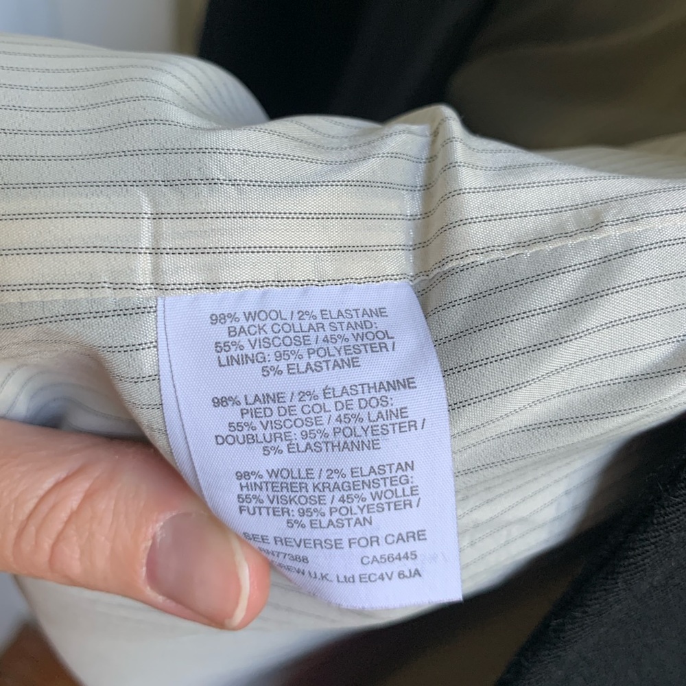 J Crew Regent Blazer Black Wool Size 8 - Picture 9 of 9